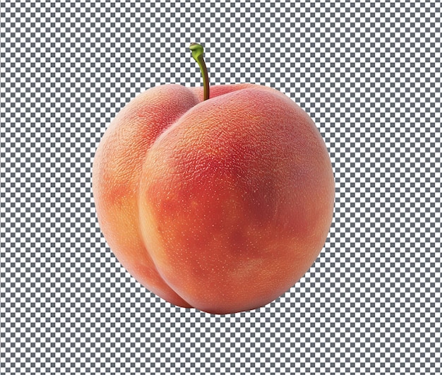 PSD delicious peach isolated on white background