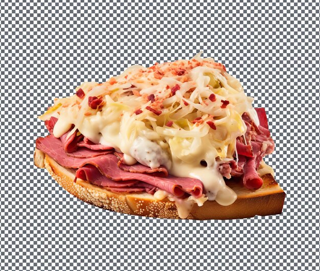 PSD delicious reuben inspired isolated on transparent background