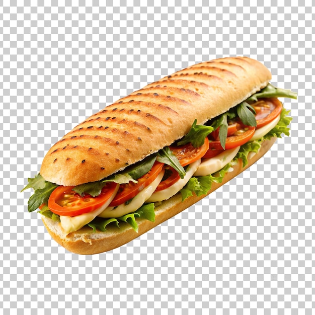 PSD delicious sandwich isolated on transparent background