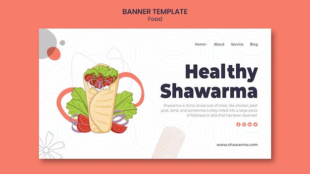 Delicious shawarma  banner