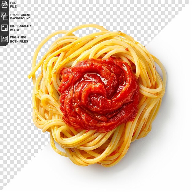 Delicious spaghetti with sources