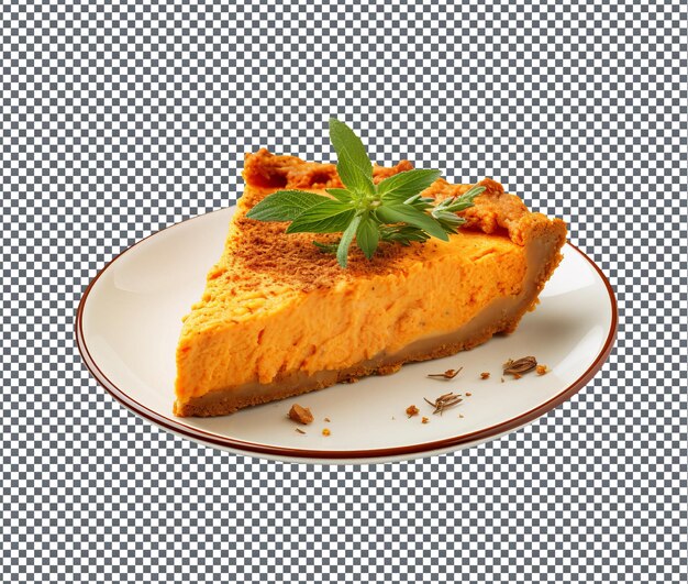 PSD delightful sweet potato pie isolated on transparent background