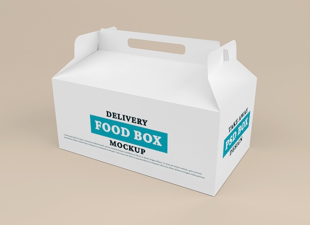 Delivery box mockup 