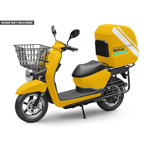 PSD a delivery scooter mockup