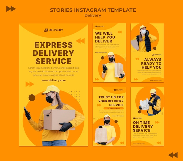 PSD delivery social media stories