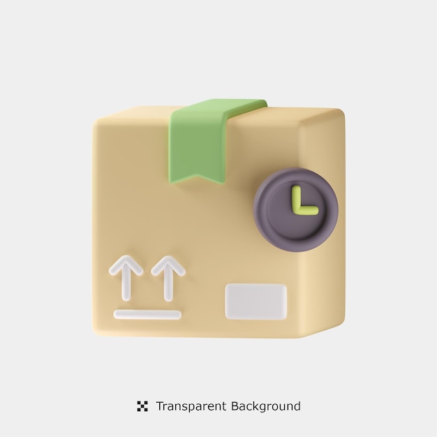 Delivery Time 3d icon illustration