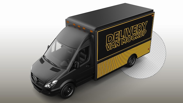 Delivery van mockup