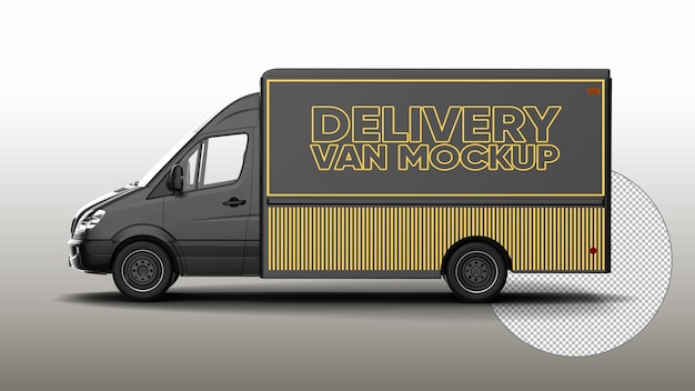 Delivery van mockup