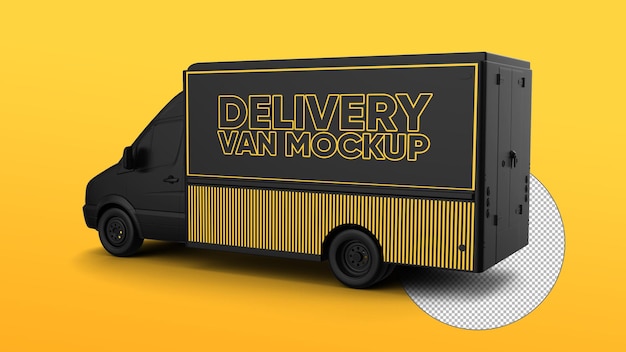 Delivery van mockup