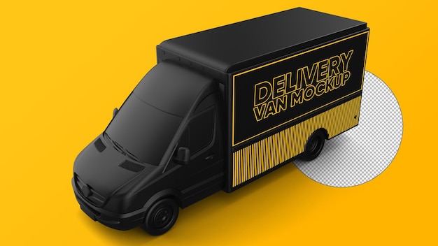 Delivery van mockup