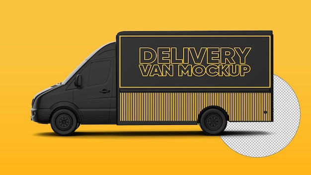 Delivery van mockup