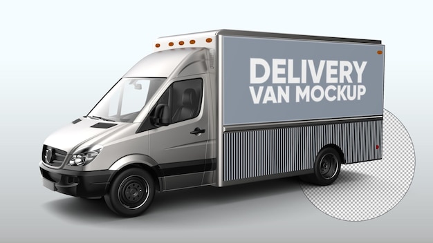 Delivery van mockup