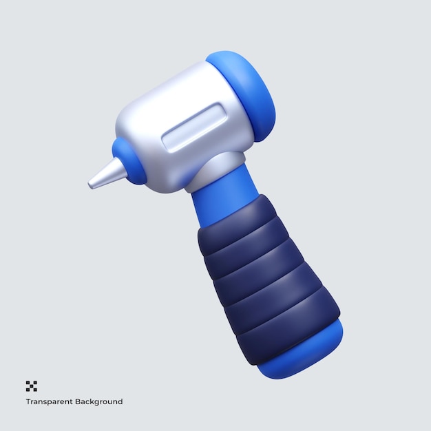 dental drill 3d icon