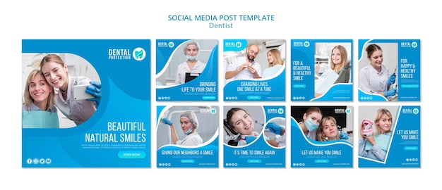 Dentist social media post template