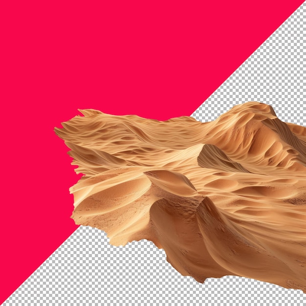 Desert 3D isolated render transparent background PNG PSD