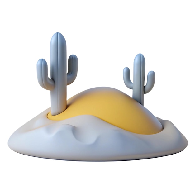 a desert shaped object with a desert on it