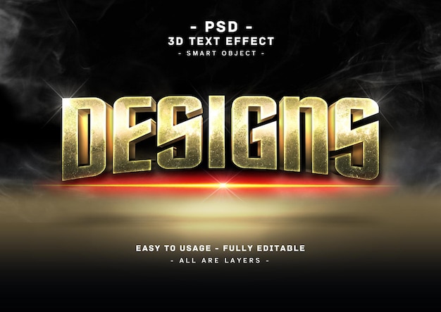 Design 3d stone text style effect