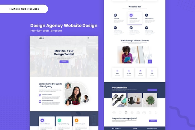 Design Agency Website Page Design Template