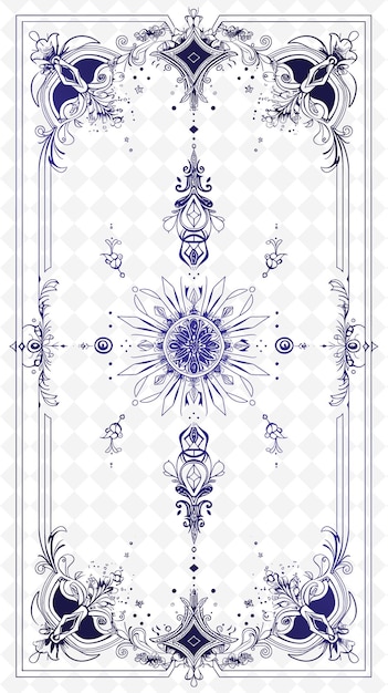 a design in blue and purple with a blue design