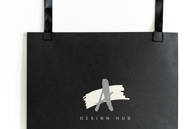 PSD a design hub logo mockup