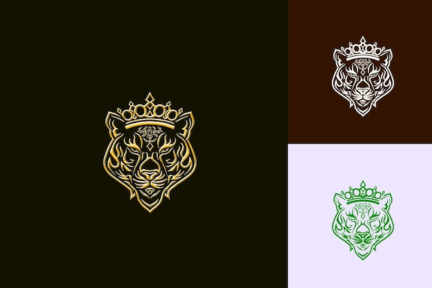 PSD a design of a lion head and a lion head