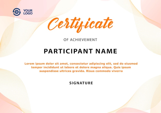 design modern certificate template