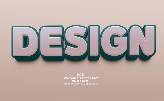 PSD design psd 3d editable text effect