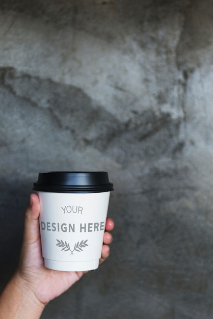 Design space on coffee cup