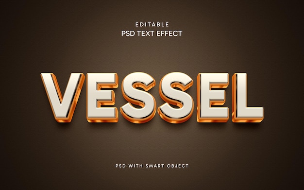 Design Vessel Text Effect