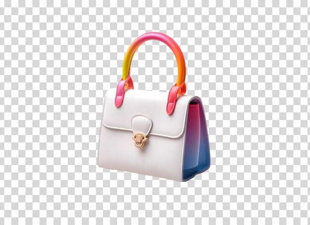 Designer Bag on isolated on transparent png background