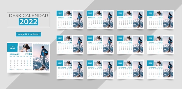 PSD desk calendar 2023 new year