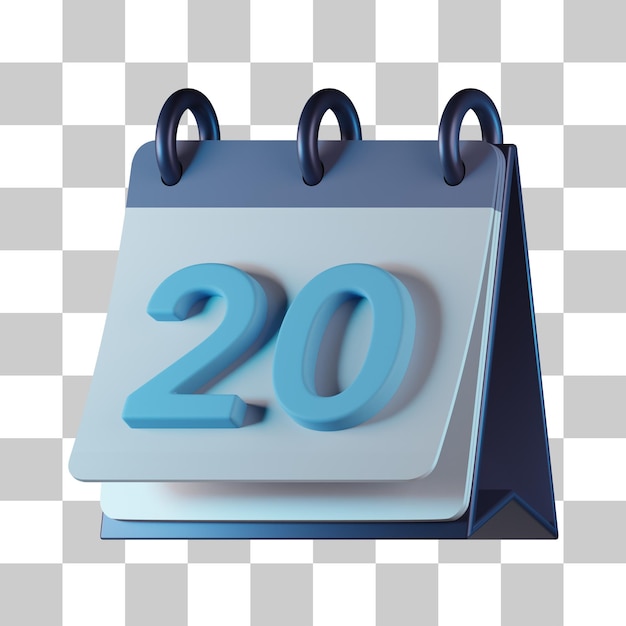 Desk Calendar 3D Icon