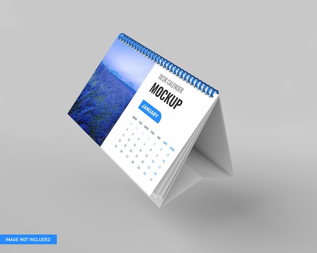 Desk Calendar Mockup in 3d Rendering