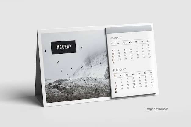 Desk Calendar Mockup Set