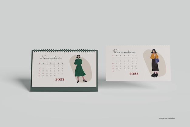 Desk Calendar Mockup