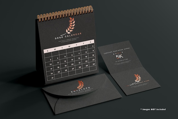 Desk Calendar Mockup