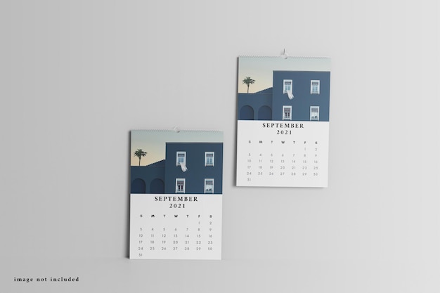 PSD desk calendar mockup