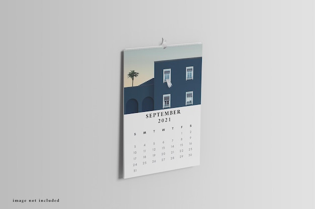 PSD desk calendar mockup