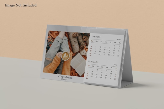 desk calendar mockup