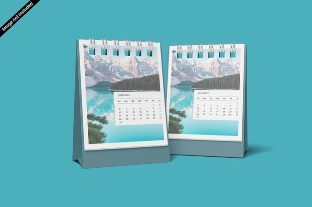 PSD desk calendar mockup