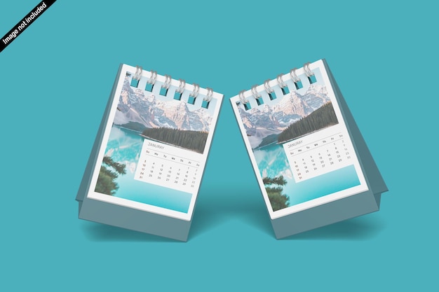 PSD desk calendar mockup