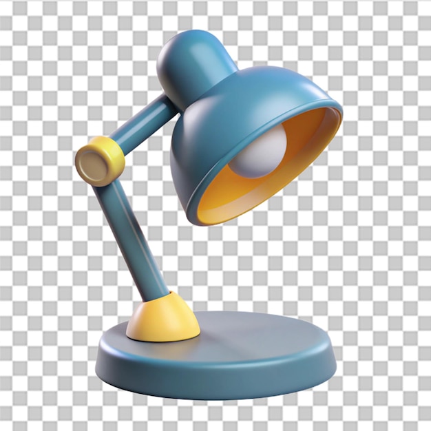 PSD desk lamp 3d icon illustrations