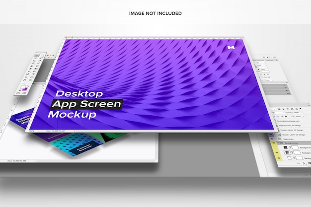 Desktop app screen mockup