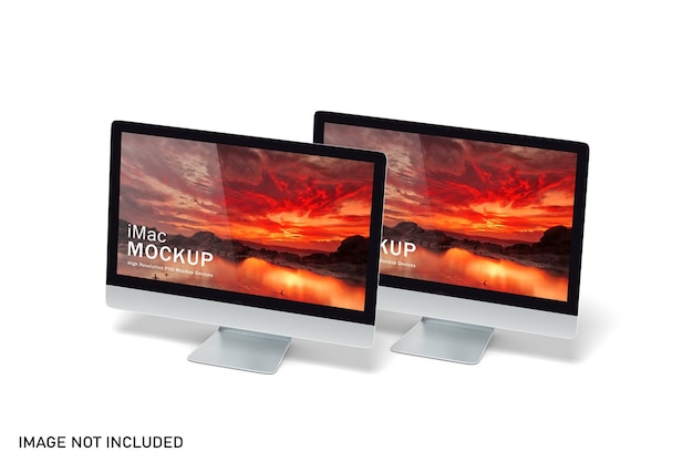 Desktop computer mockups