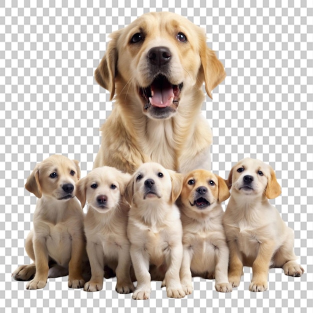 PSD desperate hungry puppies seek mothers spirit for on transparent background