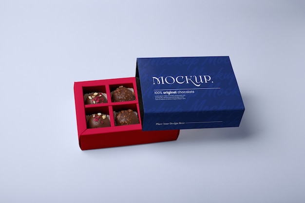 Dessert mockup box design