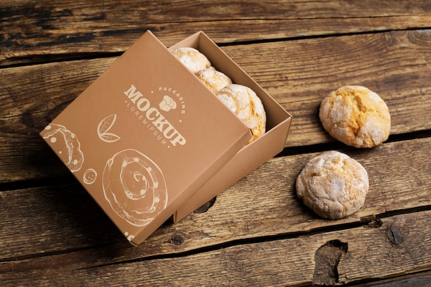 Dessert packaging mockup design