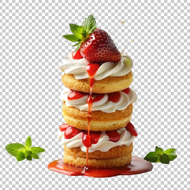 PSD dessert on transparent background