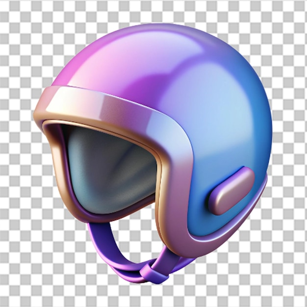 PSD detailed 3d plastic ski helmet icon with glossy finish and vibrant colors