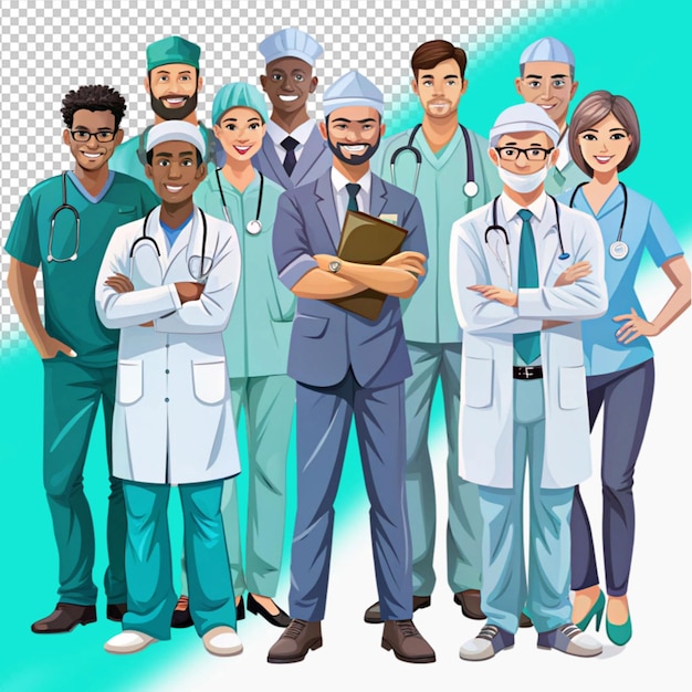 PSD detailed doctors and nurses